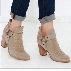 Anthropologie Seychelles Impossible Western Suede Bootie